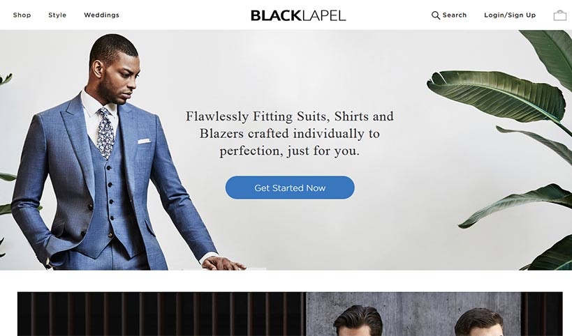 Black Lapel Suits