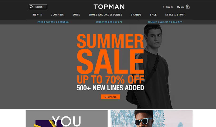 Topman store