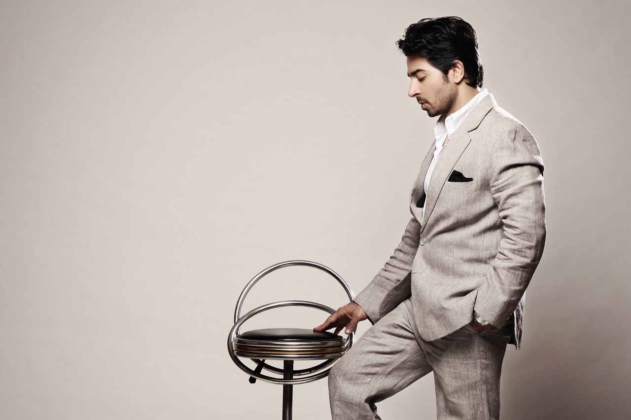 Casual suit on an Asian male